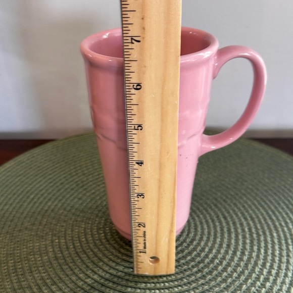 Longaberger Pottery Travel Mug /no Lid Pink Breast Cancer Awareness Holds 14 oz. - Picture 7 of 9